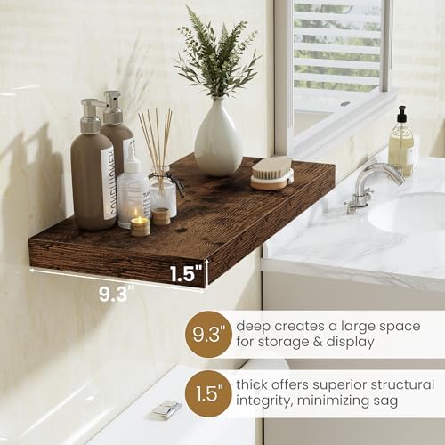 Fun Memories Floating Shelves 24 Inch Long, 9.3 Inch Deep Floating Shelf - Image 4