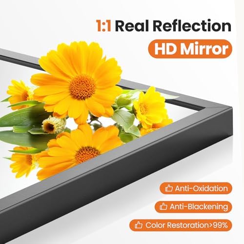 Sweetcrispy 24"x36" Arched Bathroom Mirror, Bathroom Mirrors - Image 3