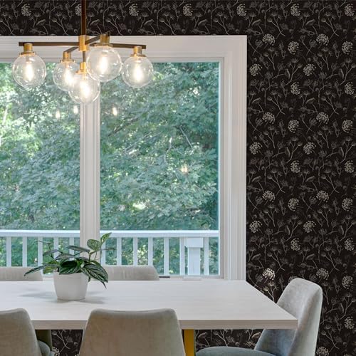 Main Street Peel and Stick Wallpaper Sheets, Queen Anne's Lace - Image 3