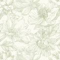 Ismoon Vintage Floral Wallpaper Peel and Stick Beige and Green Contact Paper by Ismoon