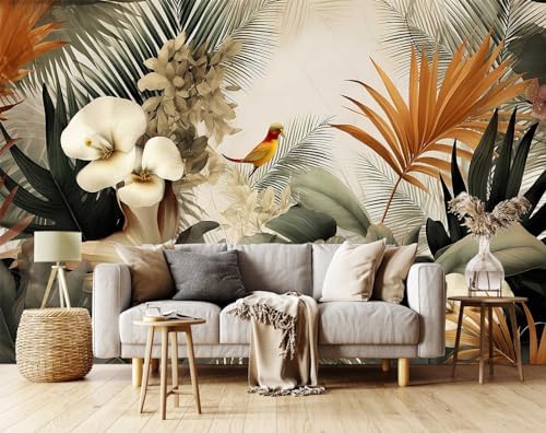 Toolhom Flower Series Mural Colorful Leaves Seamless wall Mural - Image 2