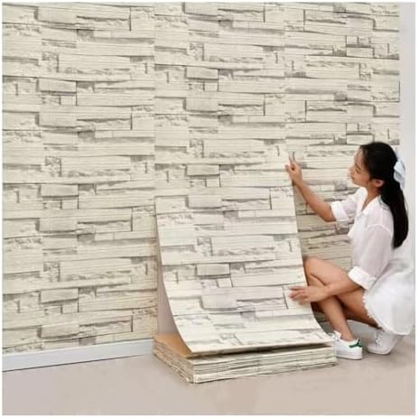 Queenbox 27.6x39.4 in Faux Brick Peel and Stick Foam Soft Waterproof Wall Panel - Image 2