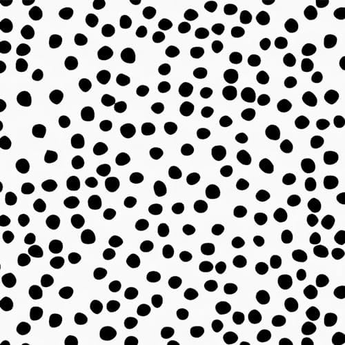Jeweluck Peel and Stick Wallpaper Polka Dot Wallpaper 17.7” x 196.8” by Jeweluck