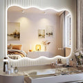 Hasipu 40"x32" Wavy Mirror by Whatssuitableisthebest
