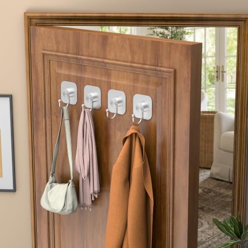 Aikzik 4 Pack Large Heavy Duty Wall Hooks - 26lb Max - Image 6