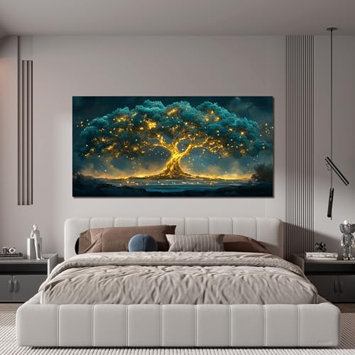 Canvas Wall Art Decor Artwork for Walls Green Wall Art Decor Tree of Life Wall - Image 4