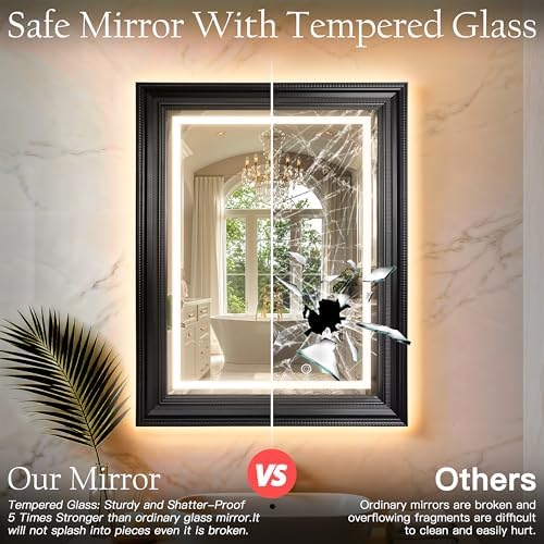 ROLOVE 24x35 Inch Antique Rectangle Wall Mirror - Image 7