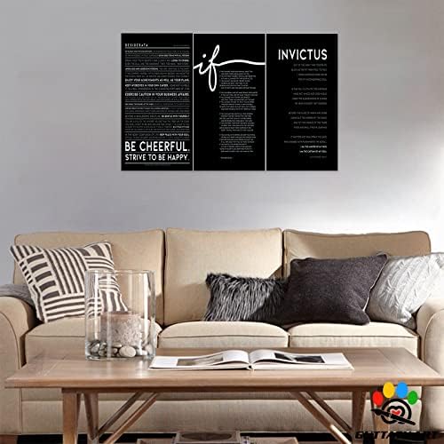 Office Wall Art by Three Panel Motivational Art, Inspirational Quote Canvas - Image 4