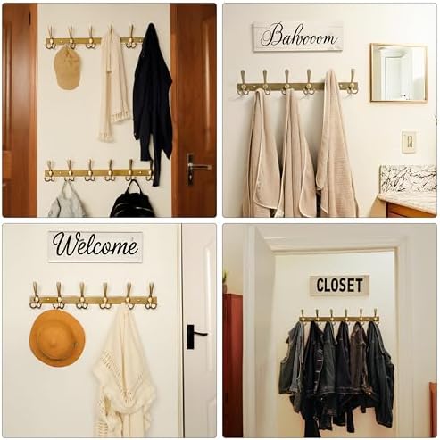 Dseap Coat Rack Wall Mount 24 Inch, Heavy Duty 12-Gauge Base vs Flimsy 1mm - Image 6