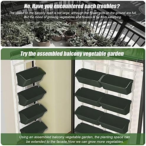 8 Pockets Vertical Garden Wall Planter Raised Beds Hanging Planter Wall Mounted - Image 4