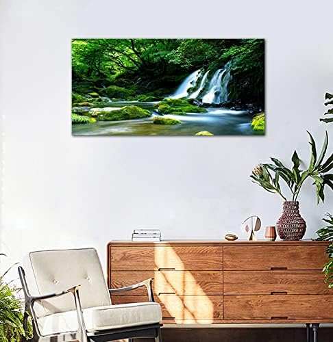 Waterfall Canvas Wall Art Living Room Decoration Large Nature Picture Artwork - Image 7