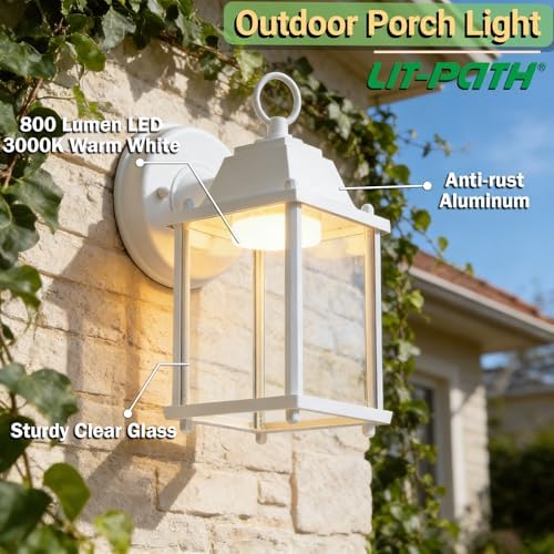 LIT-PaTH Outdoor Wall Light Fixture, LED 3000K, 1 Pack - Image 2