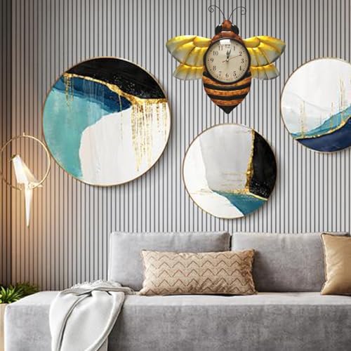 TXYS Bee Clock for Wall Decor Honeybee Outdoor Clocks and Indoor Decorative Art - Image 5