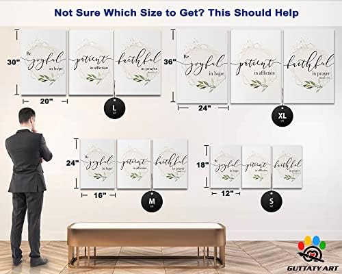 Office Wall Art-3 Panel Motivational Wall Art, Inspirational Quotes Canvas Art - Image 4