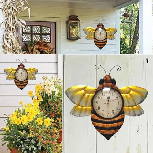TXYS Bee Clock for Wall Decor Honeybee Outdoor Clocks and Indoor Decorative Art - Image 4