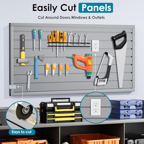 Brakki Slat Wall Paneling 2x4 Ft, Slatwall Garage Organizer Storage System - Image 5