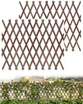2 Pack Expandable Wooden Lattice Fence Panel, 3.2 x 6.1 Ft by Avalution