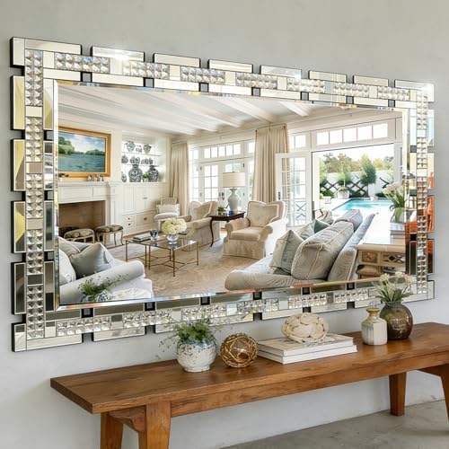 Chende Rectangular Elegant Living Room Mirror by ChendeMirror