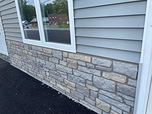 Tando Creek Ledgestone Composite Stone Exterior Siding Panels 1/2 Square - Image 2