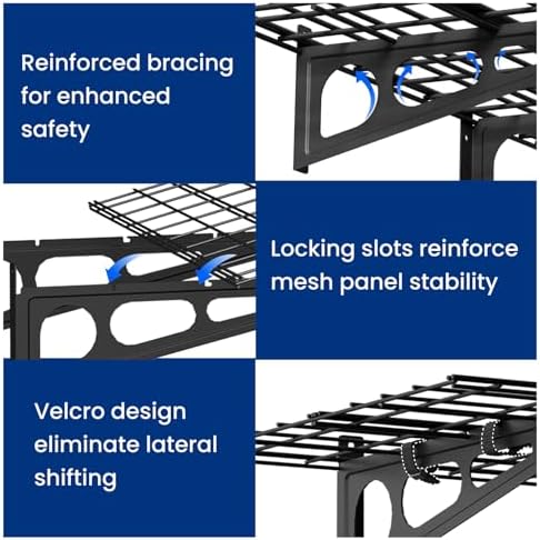 FLEXIMOUNTS 1-Pack 2x6ft Garage Shelving Wall-Mounted Storage Rack - Image 5