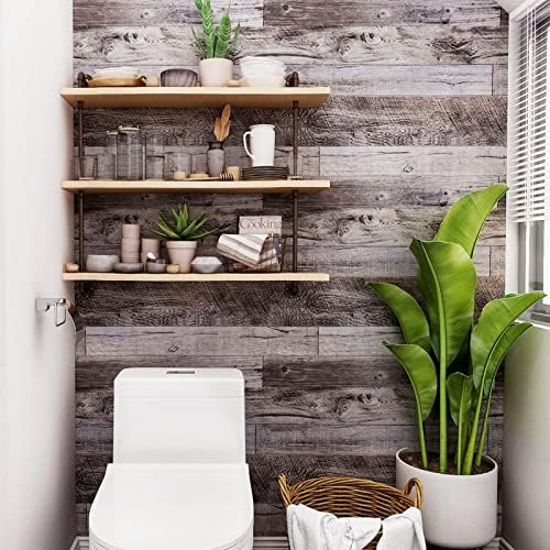 Yun-aeon Natural Wood-Gray Contact Paper Peel and Stick Wallpaper - Image 6