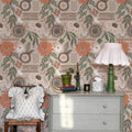 Simon&Siff Boho Sun Floral Retro Peel and Stick Wallpaper 17.3" x 480" by SimonSiff