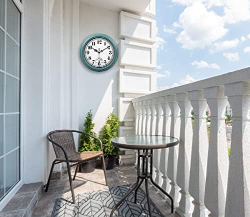 zyzamay 12 Inch Indoor Outdoor Battery Operated Wall Clocks - Image 5