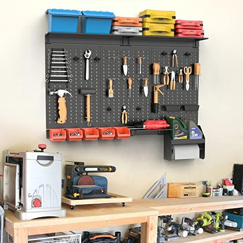 TORACK Metal Pegboard Wall Organizer 24x48 in, Tool Storage Pegboard - Image 2