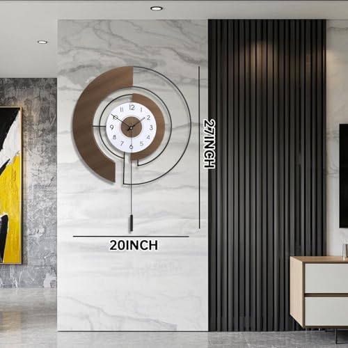 Large Wall Clocks for Living Room, Silent Non-Ticking Quartz Battery Operated - Image 4