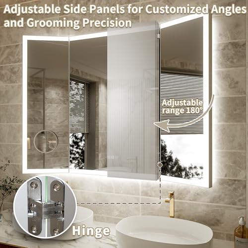 66x36 Trifold Bathroom Mirror - Image 3