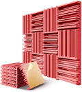 12 Pack Acoustic Foam Panels for Walls, Self-Adhesive Soundproofing Padding by LIGHTDESIRE