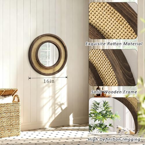 JJUUYOU Circle Wall Mirror - Image 2