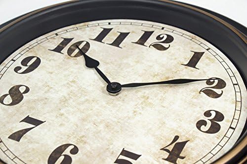 45MinST 18 Inches Retro Wall Clock, Silent Non Ticking Battery Operated Movement - Image 4