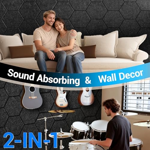 Acoustic Panels, Magrowill 12-Pack Soundproof Wall Panels 12 X 10 X 0.4 Inches - Image 4