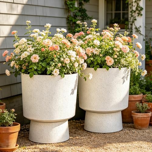 Autodaya 16.75" Urn-Style Planters Set of 2 by Unknown