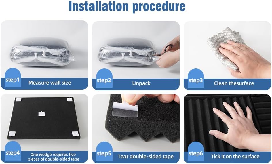 100 Pack Sound Proof Foam Panels - Image 6