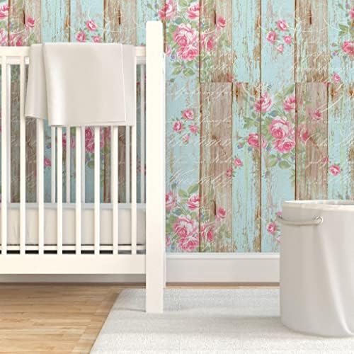 Spoonflower Shabby Chic Peel and Stick Removable Wallpaper - Image 6