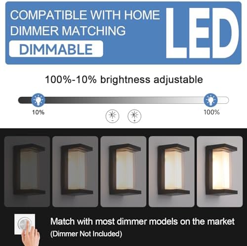Mille Lucciole 24W Outdoor Wall Lights Exterior/Interior LED 3-Color Adjustable - Image 5