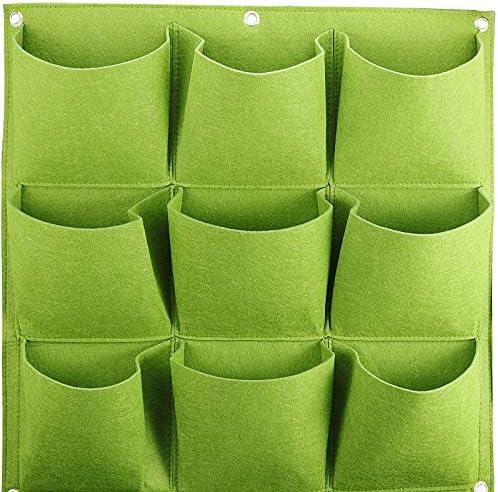 ZOENHOU 2 Pack Total 36 Roomy Pockets Green Vertical Garden Planter, - Image 6