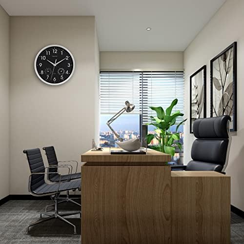 10 Inch Silver Wall Clock Silent Wall Clocks - Image 6