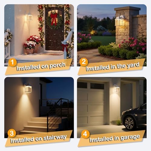 LIT-PaTH Outdoor Wall Light Fixture, LED 3000K, 1 Pack - Image 5