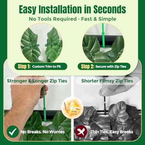 KASZOO Artificial Ivy Privacy Fence Screen - Image 5