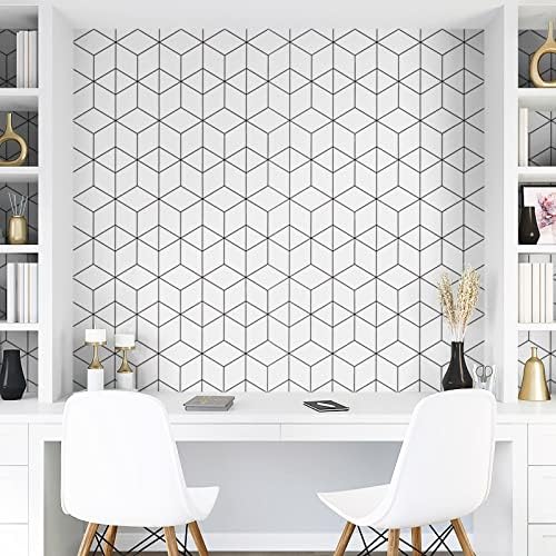 Removable Wallpaper White and Black Contact Paper - Image 5