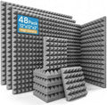 48 Pack Pyramid Acoustic Foam Panels by AUSLET