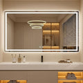 LED Bathroom Mirror with Lights, 30 x 55 Lighted Vanity Wall Mirror by AMOISE