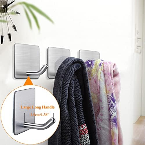 FOTYRIG Heavy Duty Adhesive Towel Hooks Stick on Towel Hanger Wall Holder - Image 6