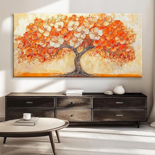 Suconvng Canvas Art Wall Decor Orange Tree Large Wall Art - Image 2