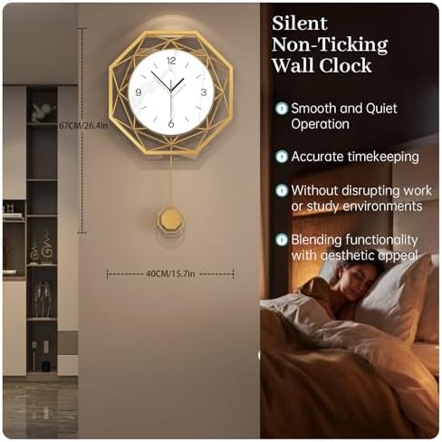 Large Wall Clocks for Living Room Decor Modern Decorative Clock - Image 4