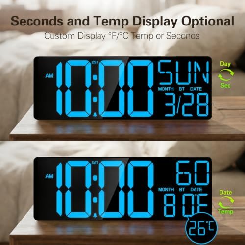 JALL 18" Large Digital Wall Clock - Image 3