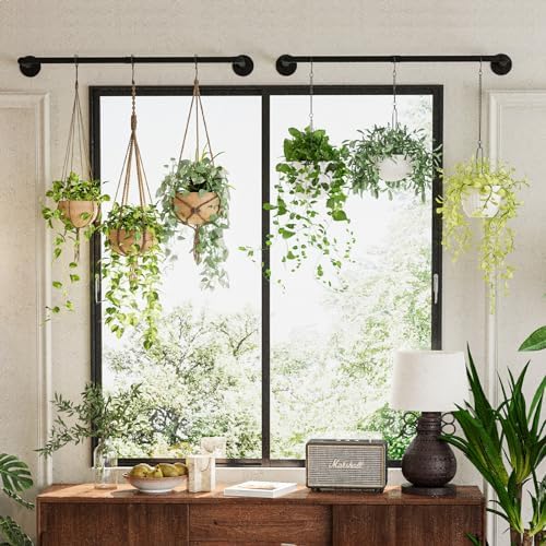 Galood 2Pc Hanging Planters for Indoor Plants Plant Hanger Indoor Hanging Plant - Image 3